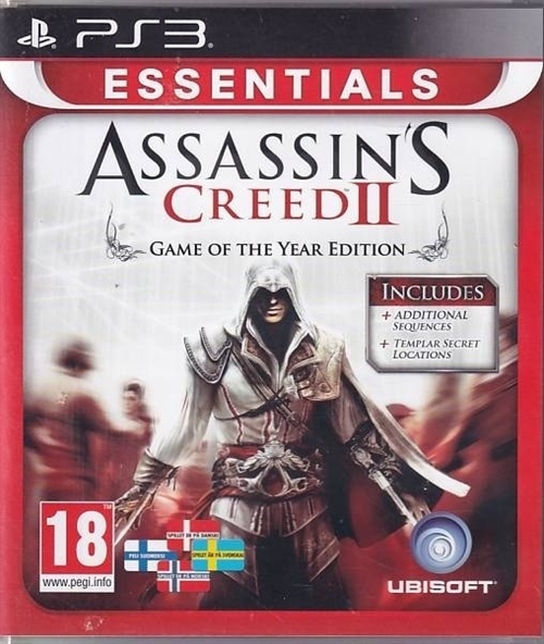 Assassins Creed II Game of the Year Essentials - Nordic - PS3 (B Grade) (Used) (Eng)